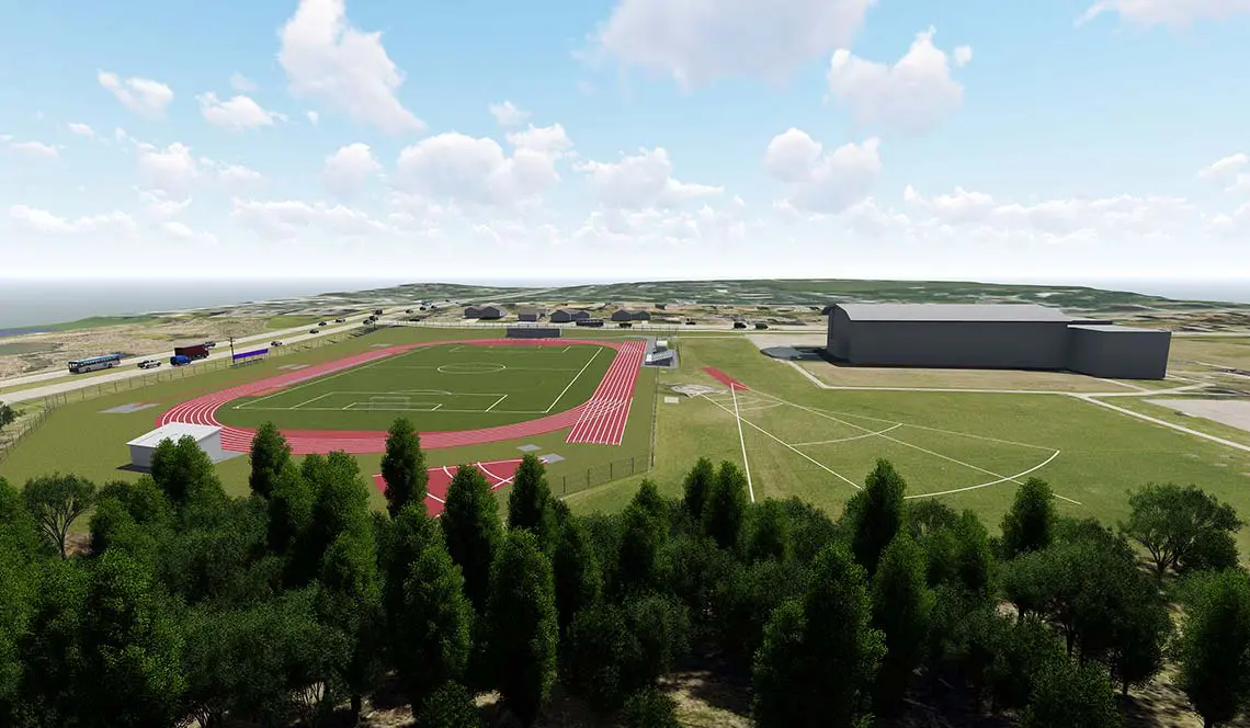 Outdoor Track Replacement - Rendering 1