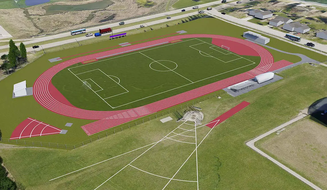 Outdoor Track Replacement - Rendering 3